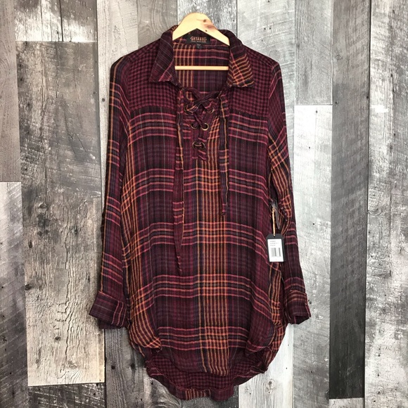 Shyanne Plaid Tunic - Picture 2 of 8
